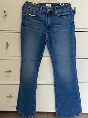 Hudson Kut from the Kloth Medium Blue Flare Jeans